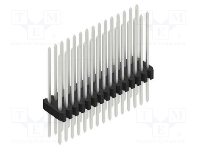 Connector: pin strips; pin header; male; PIN: 30; 1.27mm; THT; 2x15