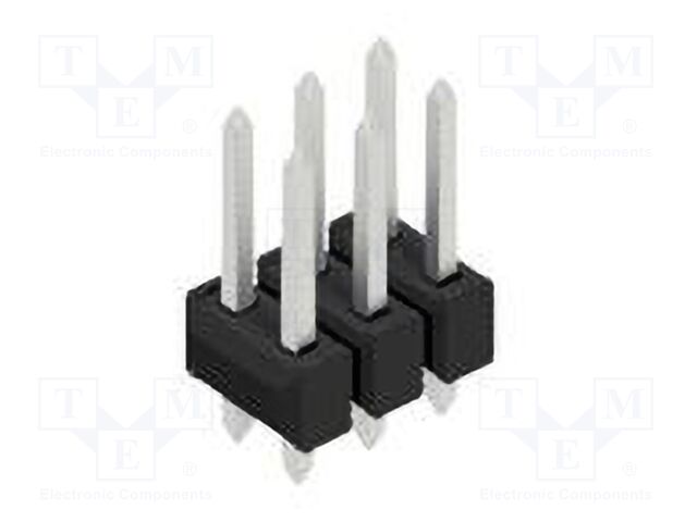 Connector: pin strips; pin header; male; PIN: 6; 2.54mm; THT; 2x3
