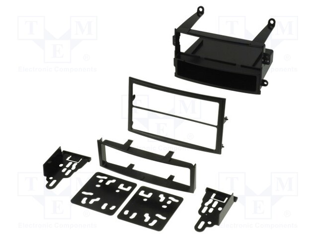 Radio frame; Nissan; 2 DIN; black