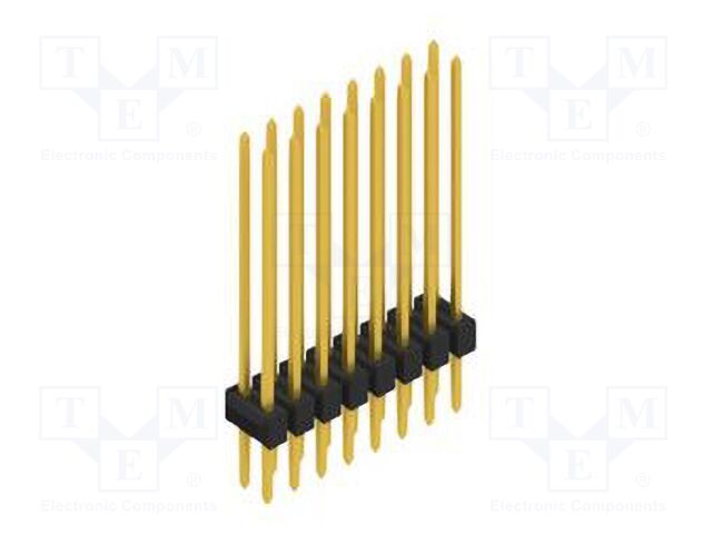 Connector: pin strips; pin header; male; PIN: 16; 2.54mm; THT; 2x8