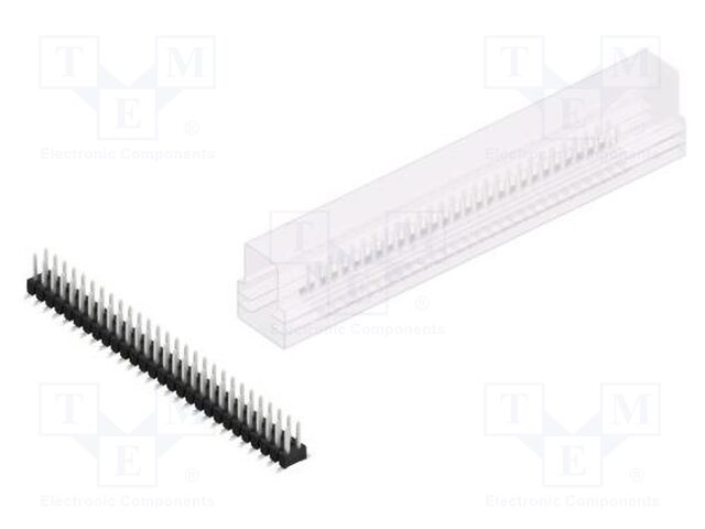 Connector: pin strips; pin header; male; PIN: 56; 2.54mm; SMT; 2x28