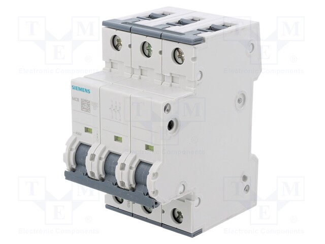 Circuit Breaker, MCB, 5SY6, 3P, 6 kA, 400 V, 6 A