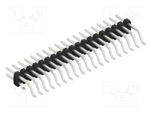 Connector: pin strips; pin header; male; PIN: 38; 2mm; SMT; 2x19