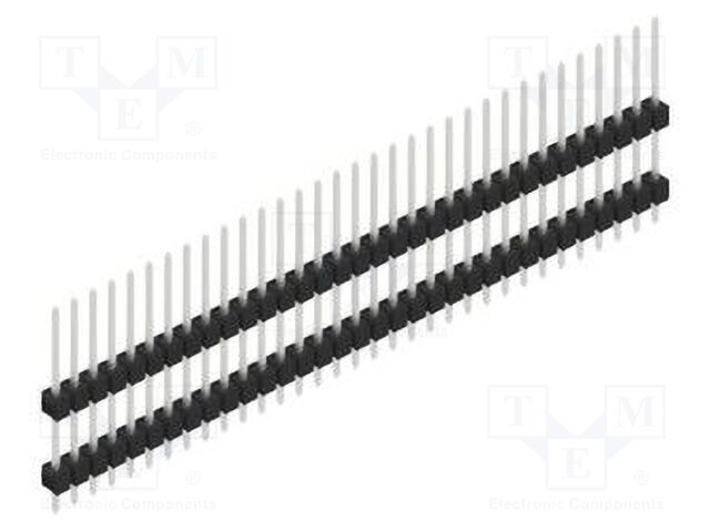 Connector: pin strips; pin header; male; PIN: 33; 2.54mm; THT; 1x33
