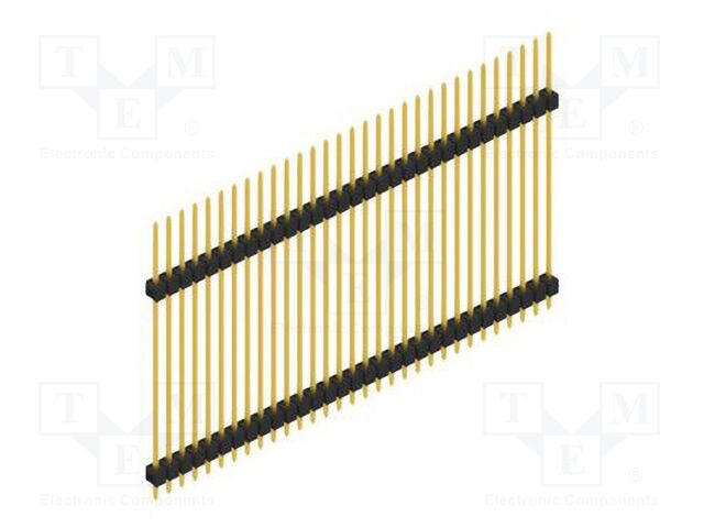 Connector: pin strips; pin header; male; PIN: 31; 2.54mm; THT; 1x31