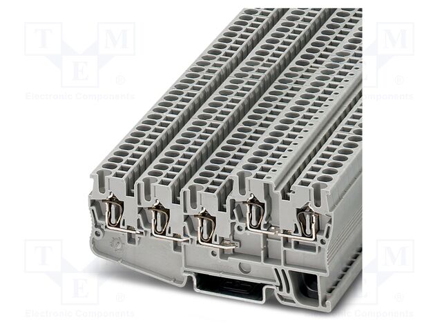 Splice terminal: rail; 18A; 250V; spring clamp; PA; 0.08÷4mm2