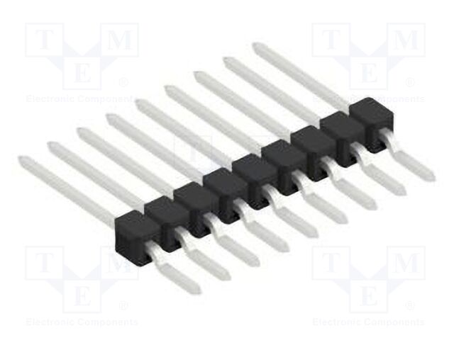 Connector: pin strips; pin header; male; PIN: 9; 2.54mm; SMT; 1x9