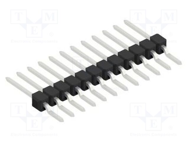Connector: pin strips; pin header; male; PIN: 12; 2.54mm; SMT; 1x12