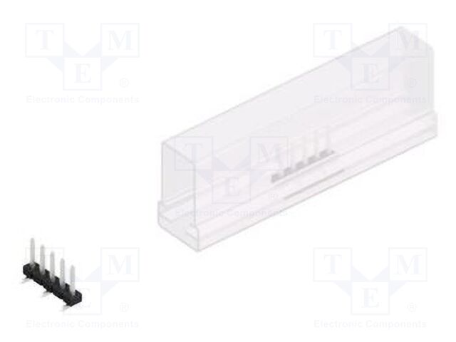 Connector: pin strips; pin header; male; PIN: 5; 2mm; SMT; 1x5; 100V
