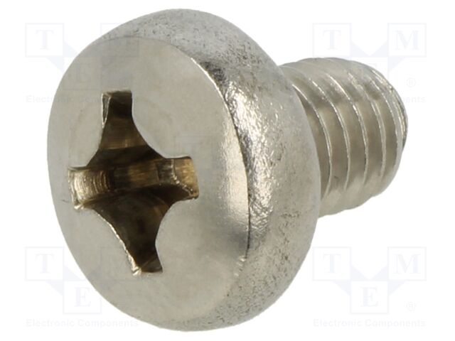 Screw; M8x10; Head: button; Phillips; PH4; A2 stainless steel