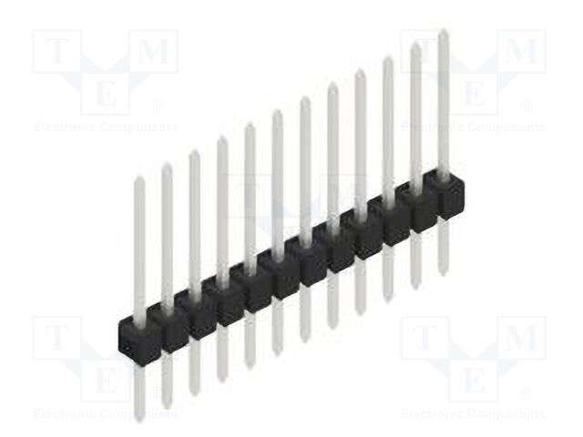 Connector: pin strips; pin header; male; PIN: 12; 2.54mm; THT; 1x12