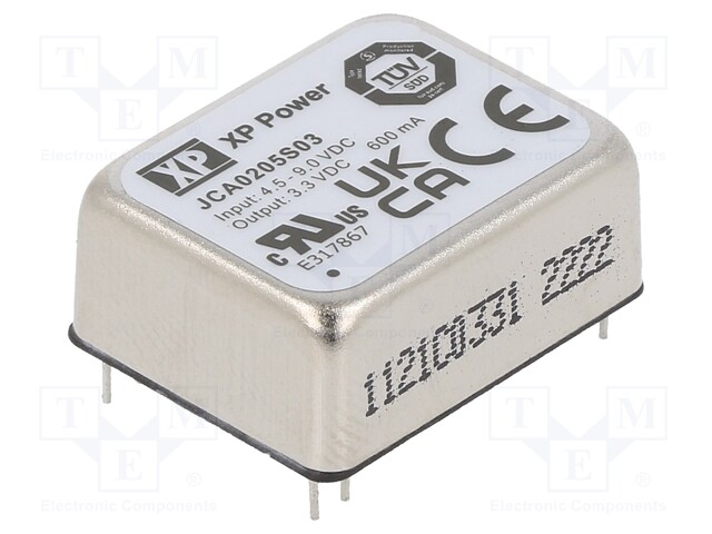 Converter: DC/DC; 2W; Uin: 4.5÷9V; 3.3VDC; Mounting: THT; Series: JCA
