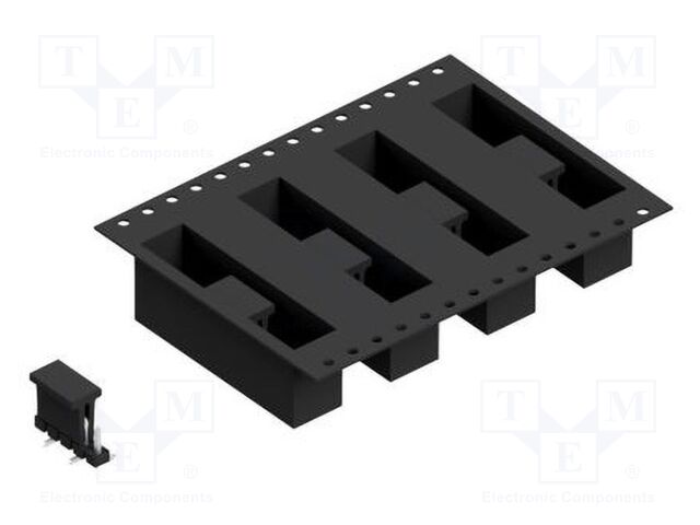 Connector: pin strips; pin header; male; PIN: 5; 2.54mm; SMT; 1x5