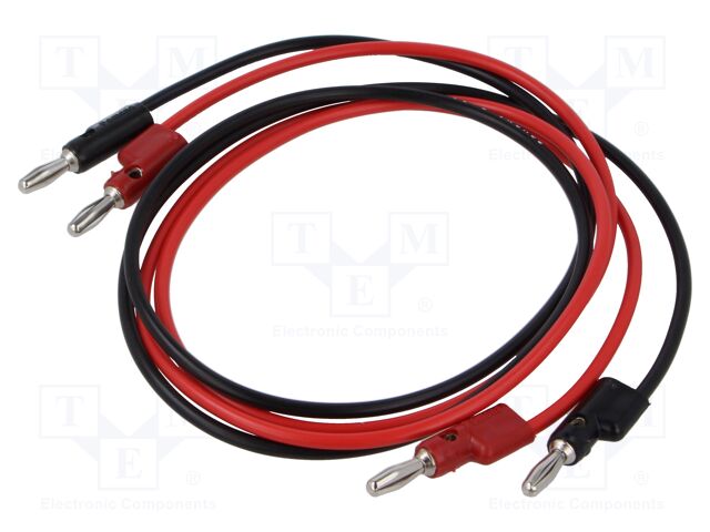 Test lead; 60VDC; 30VAC; 15A; Len: 0.914m; black,red; Series: B