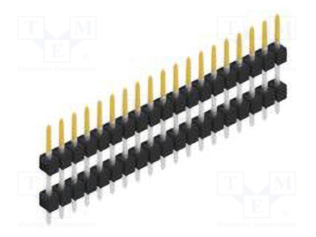 Connector: pin strips; pin header; male; PIN: 19; 2.54mm; THT; 1x19