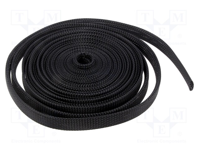 Polyester braid; ØBraid : 12÷22mm; polyester; black; L: 10m; reel