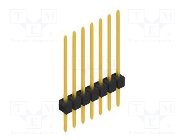 Connector: pin strips; pin header; male; PIN: 7; 2.54mm; THT; 1x7