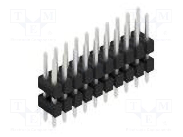 Connector: pin strips; pin header; male; PIN: 20; 2.54mm; THT; 2x10