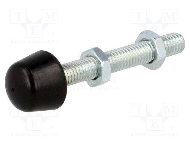 Clamping bolt; Thread: M5; Base dia: 9mm; Kind of tip: rounded