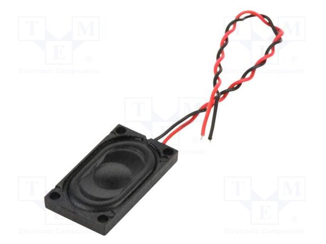 Loudspeaker; miniature; 1.5W; 8Ω; 25x14x4.5mm; 20kHz; fabric