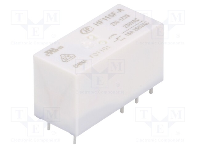 Relay: electromagnetic; SPDT; Ucoil: 230VAC; 16A/250VAC; 16A/24VDC