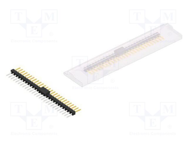 Connector: pin strips; pin header; male; PIN: 27; 2.54mm; SMT; 1x27