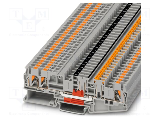 Splice terminal: rail; 20A; 400V; push-in; PA; 0.14÷4mm2; ways: 1