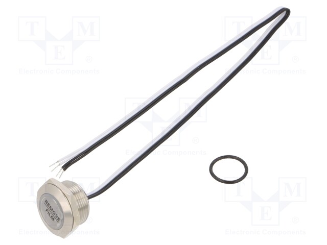 Switch: vandal resistant; Pos: 2; SPST-NO; 50mA/24VDC; IP65; green