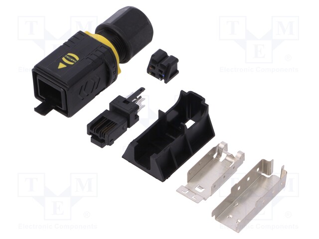 PushPull V4 plug, RJ45, Cat.5