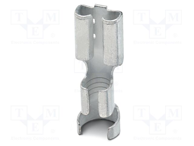 Non-insulated; Body: silver; Tip: flat