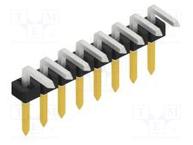 Connector: pin strips; pin header; male; PIN: 8; 2mm; THT; 1x8; 100V