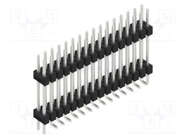 Connector: pin strips; pin header; male; PIN: 32; 2.54mm; SMT; 2x16
