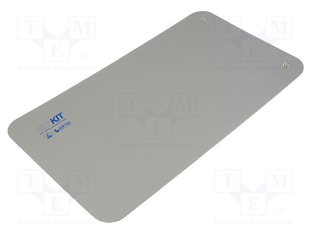 Bench mat; ESD; L: 1200mm; W: 600mm; D: 2mm; grey; Rsurf: 5÷500MΩ