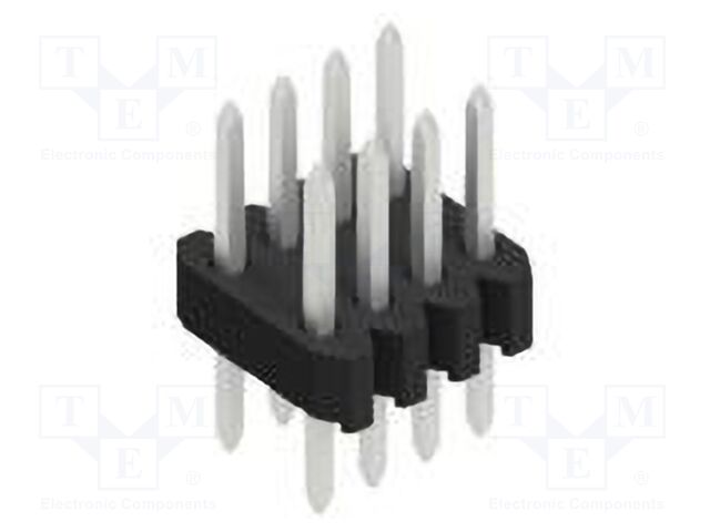 Connector: pin strips; pin header; male; PIN: 8; 1.27mm; THT; 2x4