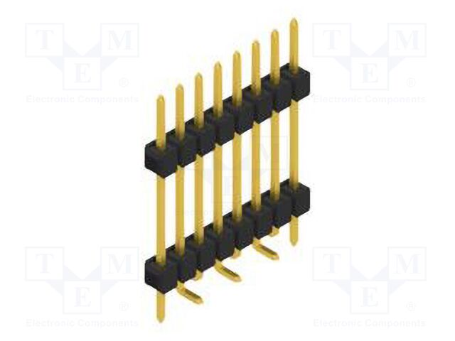 Connector: pin strips; pin header; male; PIN: 8; 2.54mm; SMT; 1x8