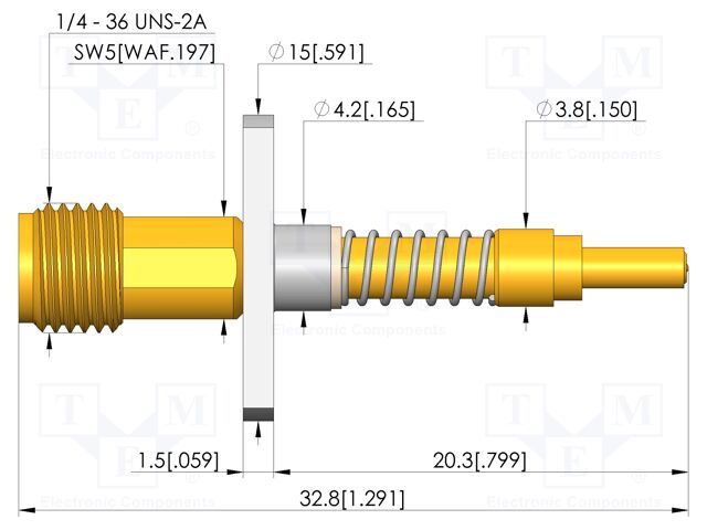 Test needle