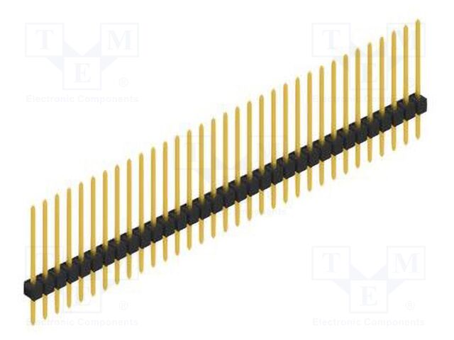 Connector: pin strips; pin header; male; PIN: 33; 2.54mm; THT; 1x33