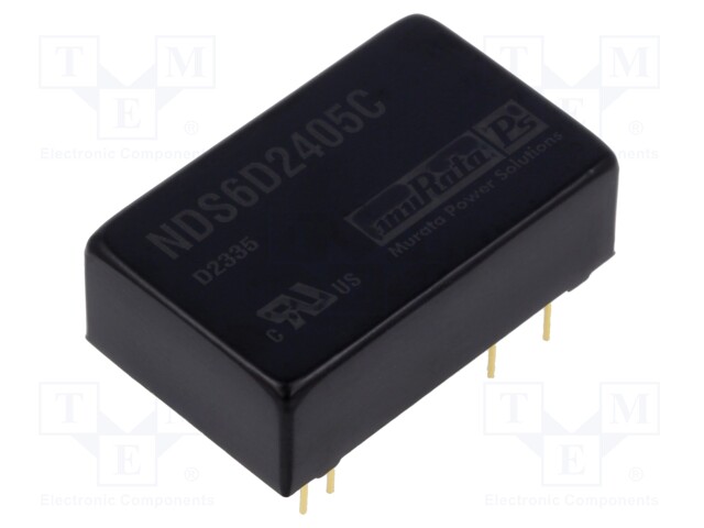 Converter: DC/DC; Uin: 18÷36V; Uout: 5VDC; Uout2: 5VDC; Iout: 0.6A