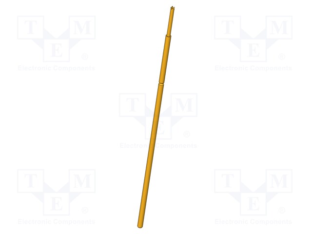 Needle-like test probe; Operational spring compression: 2mm