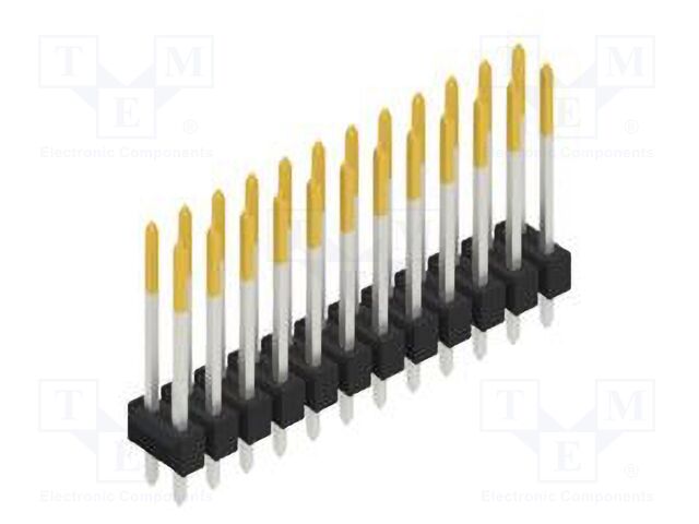 Connector: pin strips; pin header; male; PIN: 24; 2.54mm; THT; 2x12