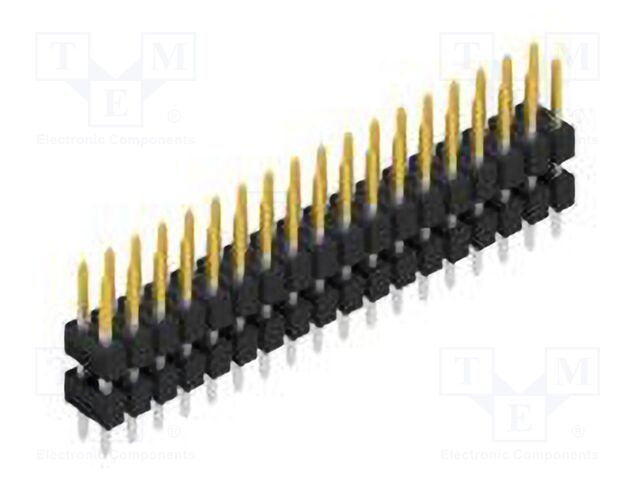 Connector: pin strips; pin header; male; PIN: 36; 2.54mm; THT; 2x18
