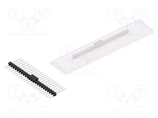 Connector: pin strips; pin header; male; PIN: 23; 2.54mm; SMT; 1x23
