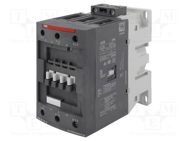 Contactor: 3-pole; NO x3; 100÷250VAC; 100÷250VDC; 80A; AF; -25÷60°C