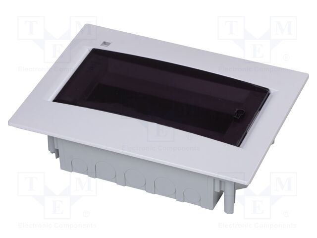 Enclosure: for modular components; IP40; plaster embedded; white