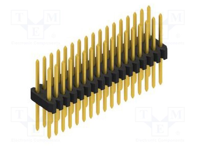 Connector: pin strips; pin header; male; PIN: 34; 1.27mm; THT; 2x17