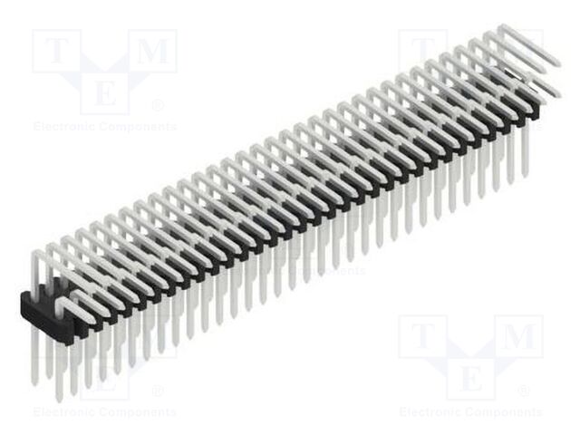 Connector: pin strips; pin header; male; PIN: 66; 1.27mm; THT; 2x33