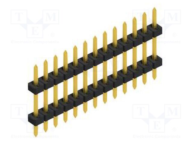 Connector: pin strips; pin header; male; PIN: 13; 2mm; THT; 1x13