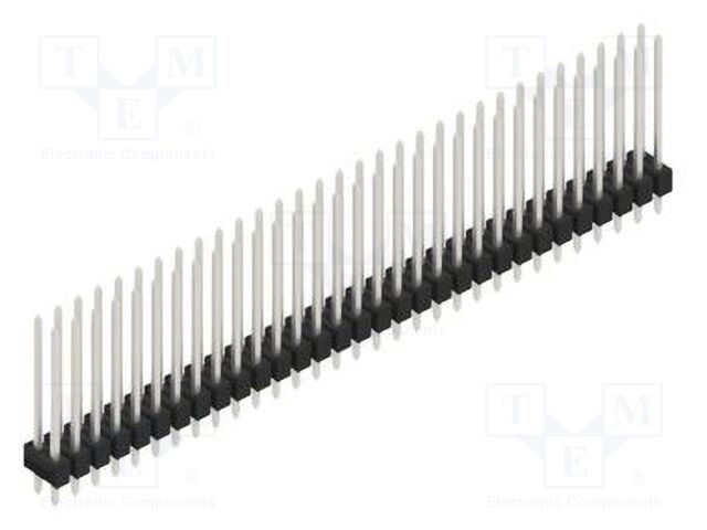 Connector: pin strips; pin header; male; PIN: 62; 2.54mm; THT; 2x31