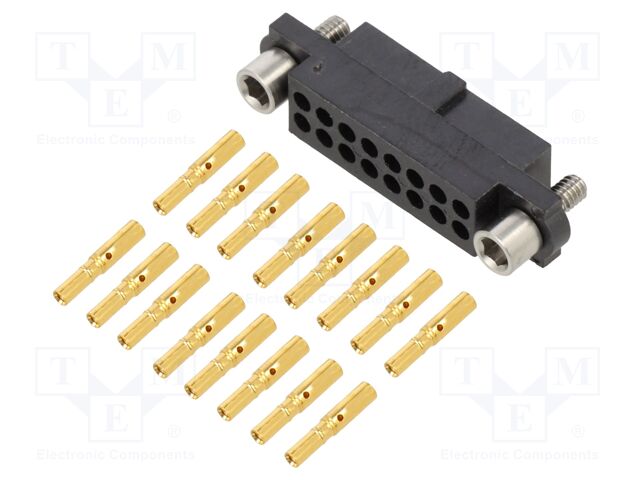 Connector: wire-wire/PCB; plug; female; PIN: 16; Datamate J-Tek; 3A