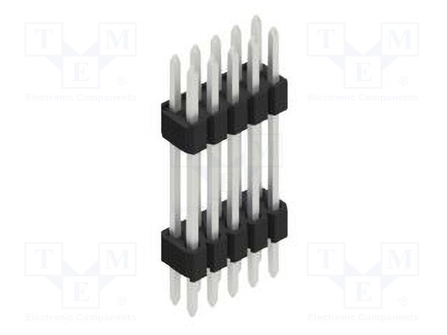 Connector: pin strips; pin header; male; PIN: 10; 1.27mm; THT; 2x5